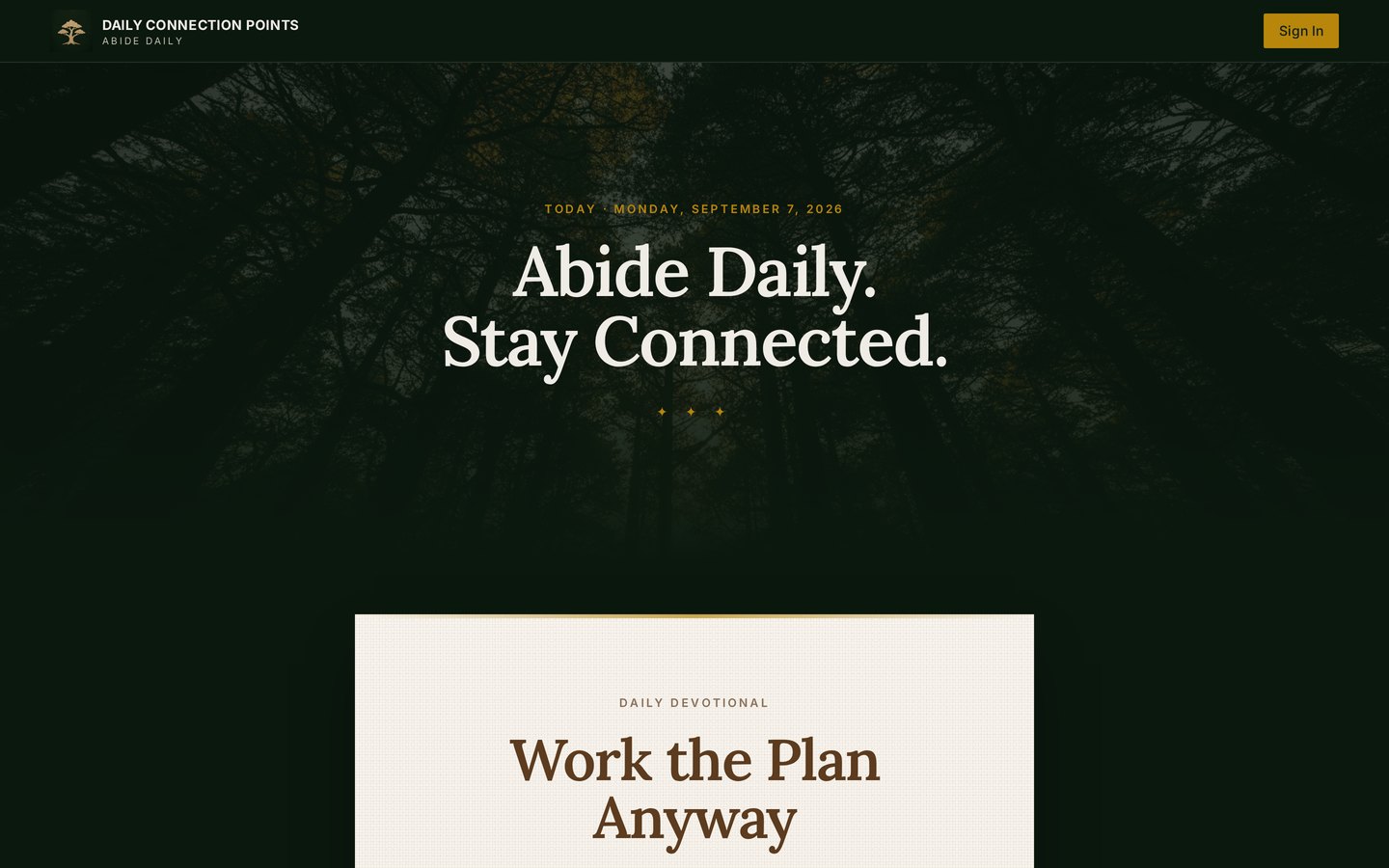Website built by Clixmart for Daily Connection Points